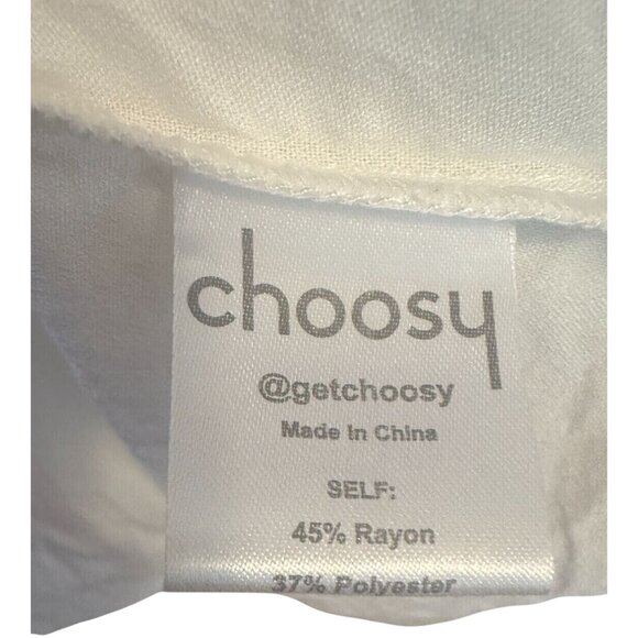 2/$30 NWT Choosy Crosby 2 Plunge Neckline Shirt Dress - Picture 13 of 16